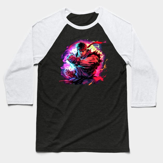 ryu Baseball T-Shirt by piratesnow